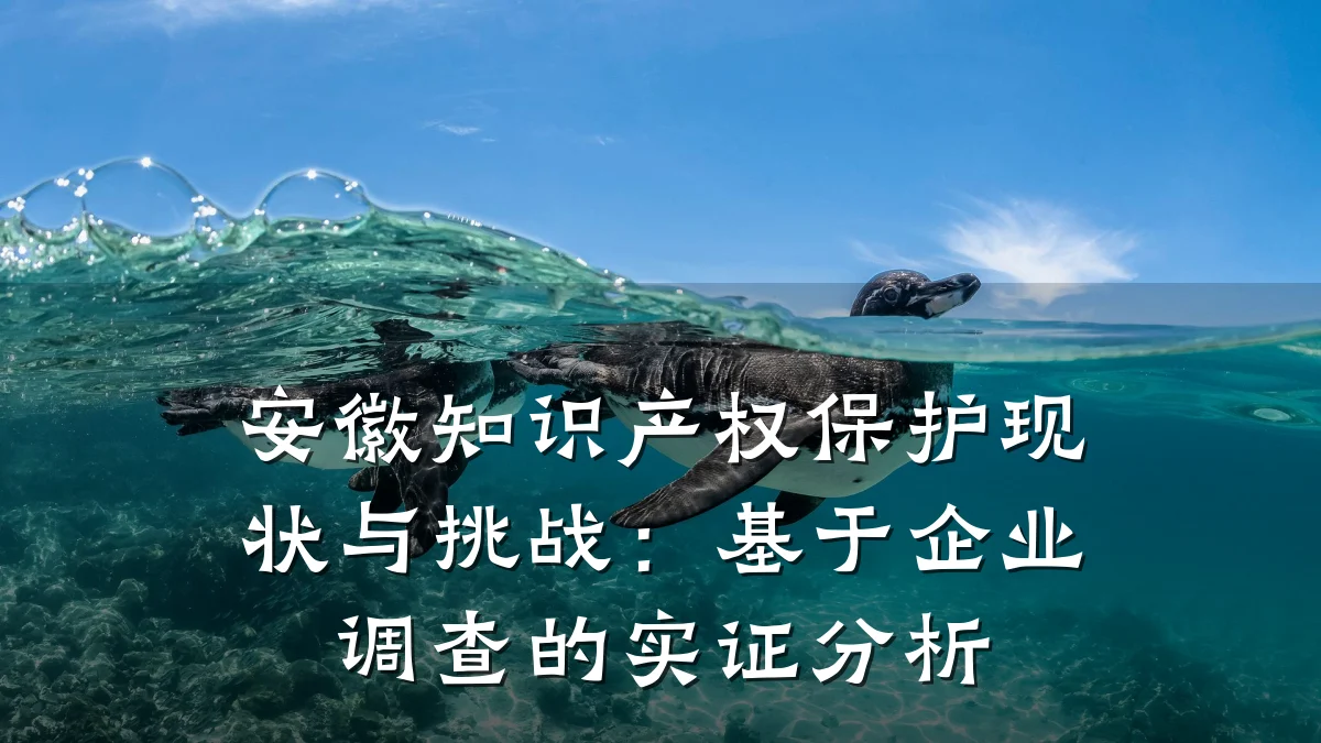 安徽知识产权保护现状与挑战：基于企业调查的实证分析