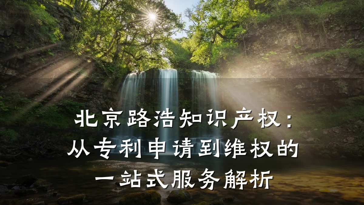 北京路浩知识产权：从专利申请到维权的一站式服务解析