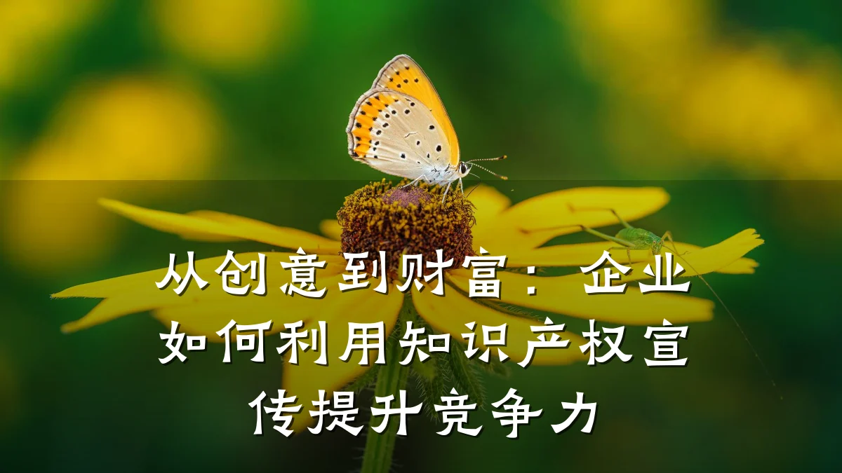 从创意到财富：企业如何利用知识产权宣传提升竞争力