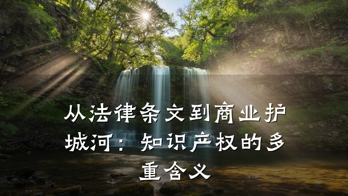 从法律条文到商业护城河：知识产权的多重含义