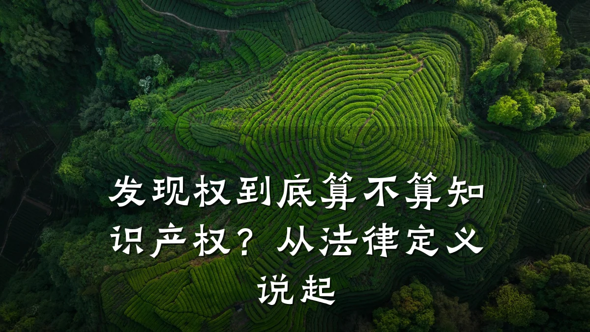 发现权到底算不算知识产权？从法律定义说起