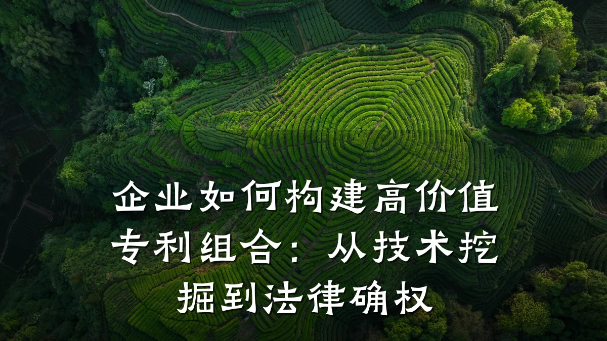 企业如何构建高价值专利组合：从技术挖掘到法律确权