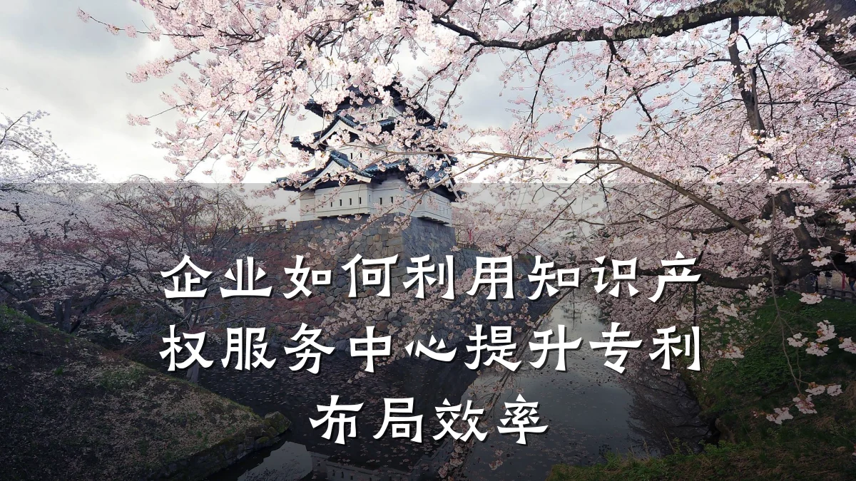 企业如何利用知识产权服务中心提升专利布局效率