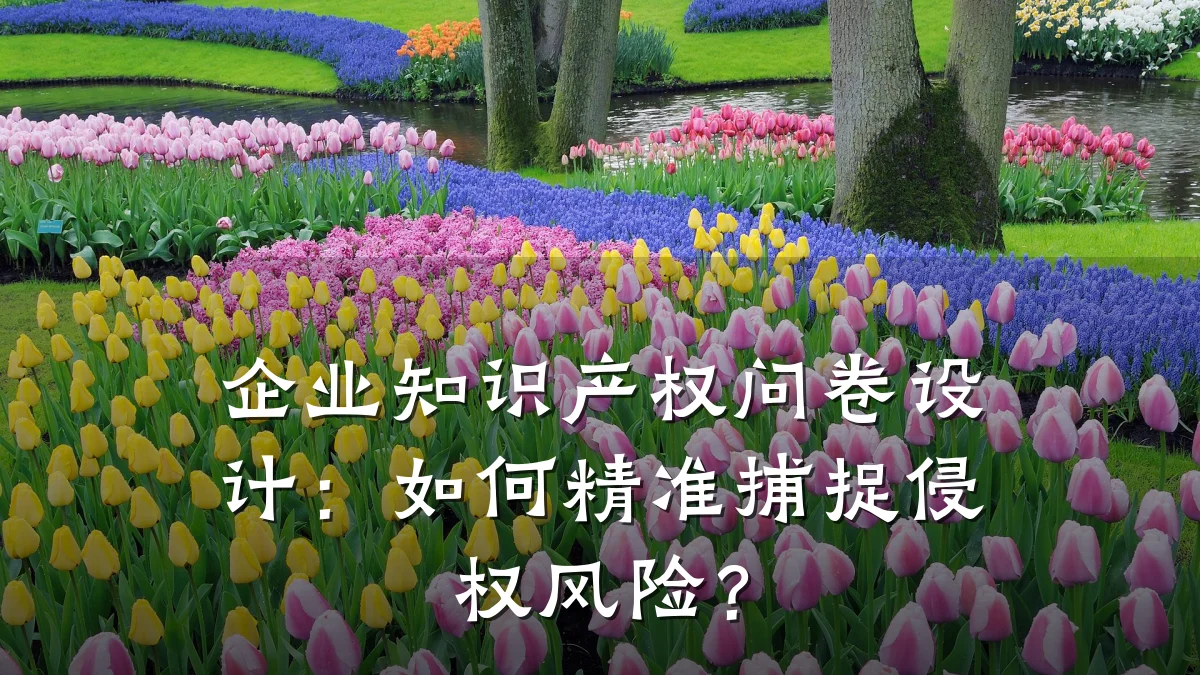企业知识产权问卷设计:如何精准捕捉侵权风险?
