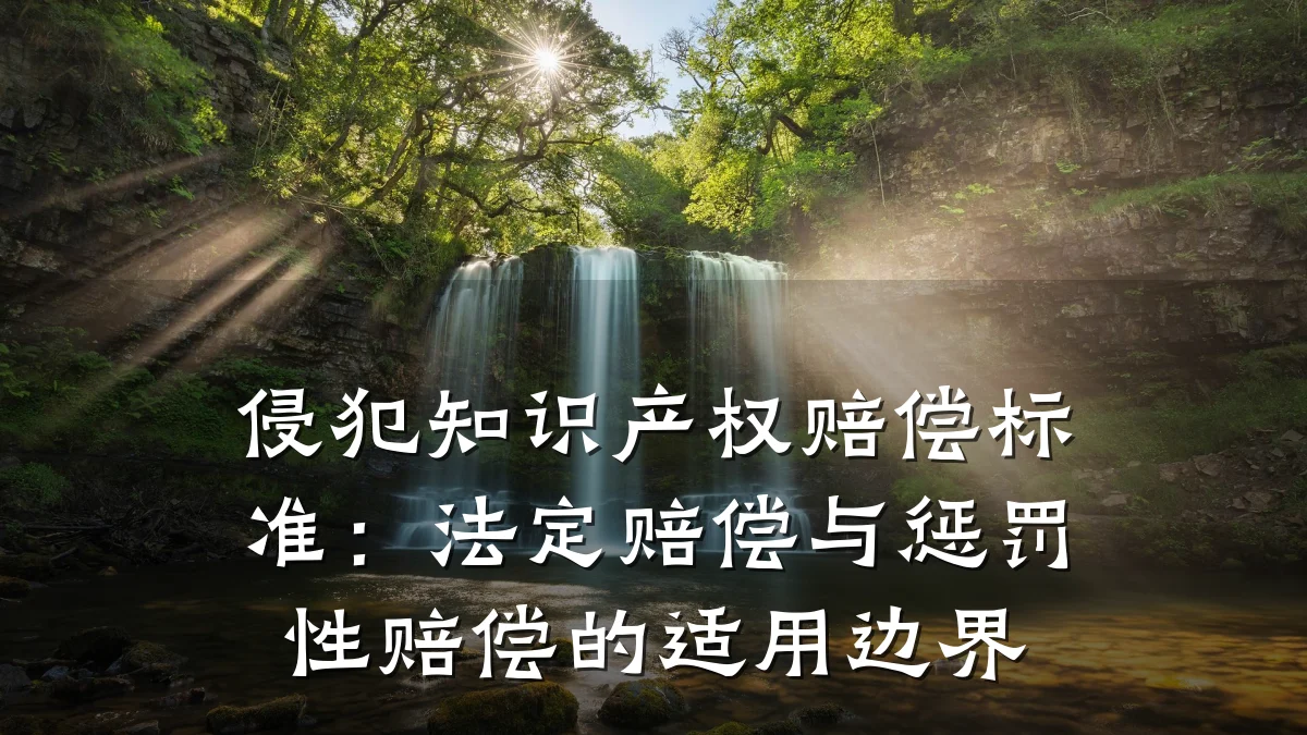 侵犯知识产权赔偿标准：法定赔偿与惩罚性赔偿的适用边界