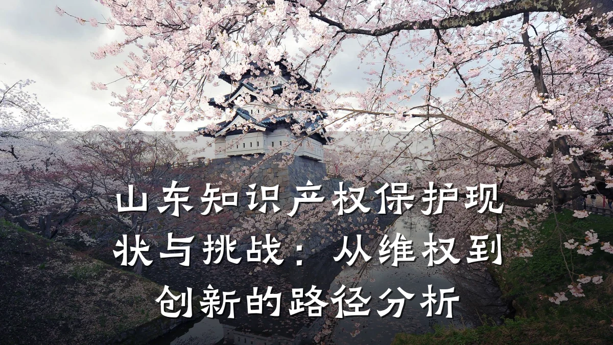 山东知识产权保护现状与挑战：从维权到创新的路径分析