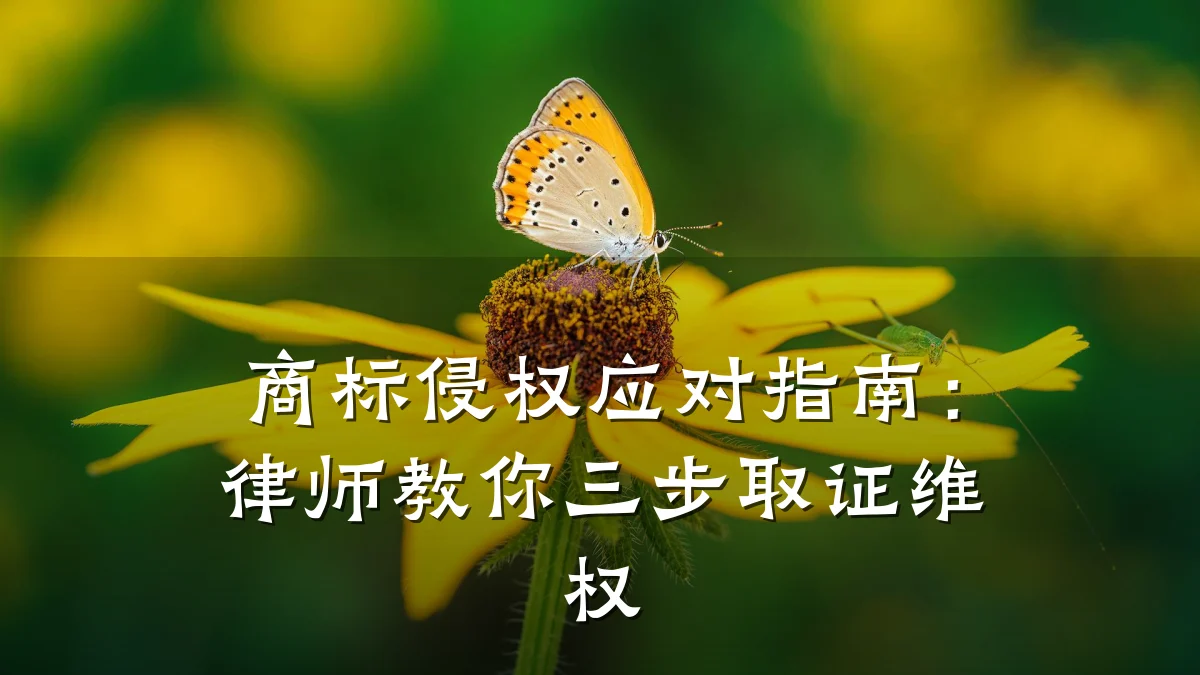 商标侵权应对指南：律师教你三步取证维权