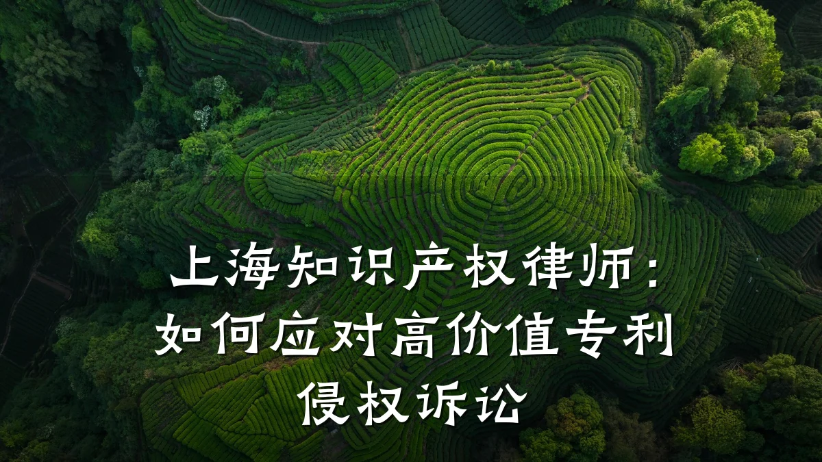 上海知识产权律师:如何应对高价值专利侵权诉讼