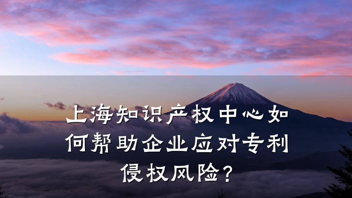 上海知识产权中心如何帮助企业应对专利侵权风险?