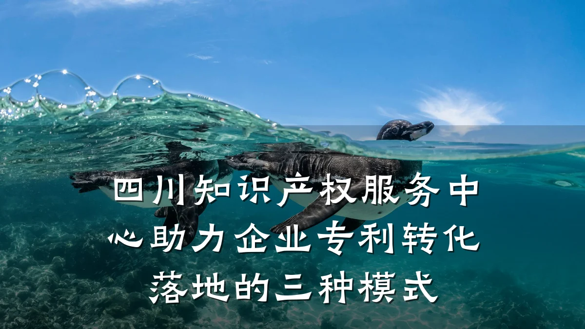 四川知识产权服务中心助力企业专利转化落地的三种模式