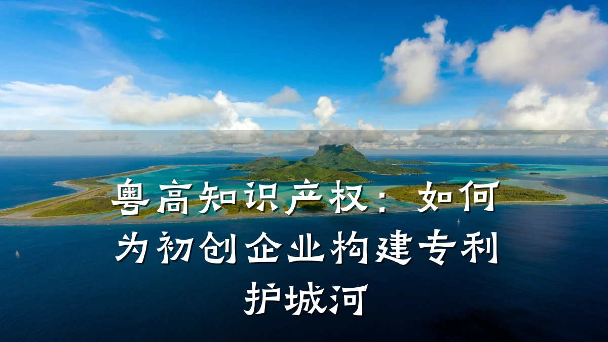 粤高知识产权：如何为初创企业构建专利护城河