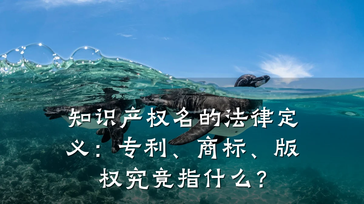 知识产权名的法律定义：专利、商标、版权究竟指什么？