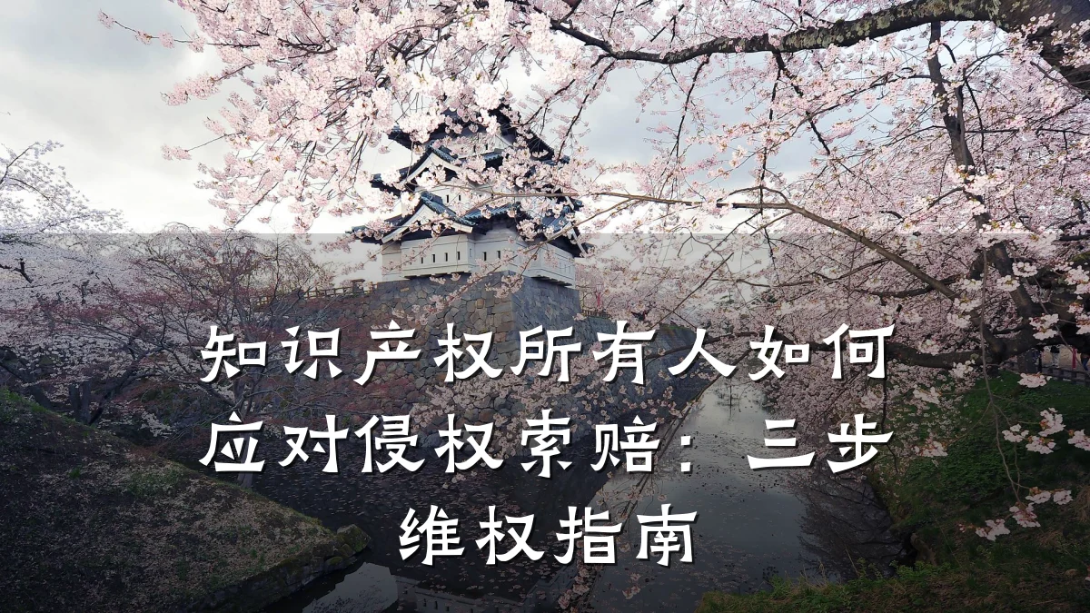 知识产权所有人如何应对侵权索赔：三步维权指南