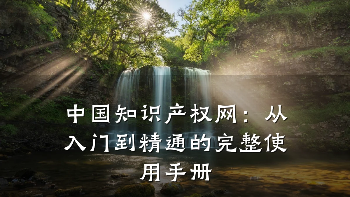 中国知识产权网:从入门到精通的完整使用手册