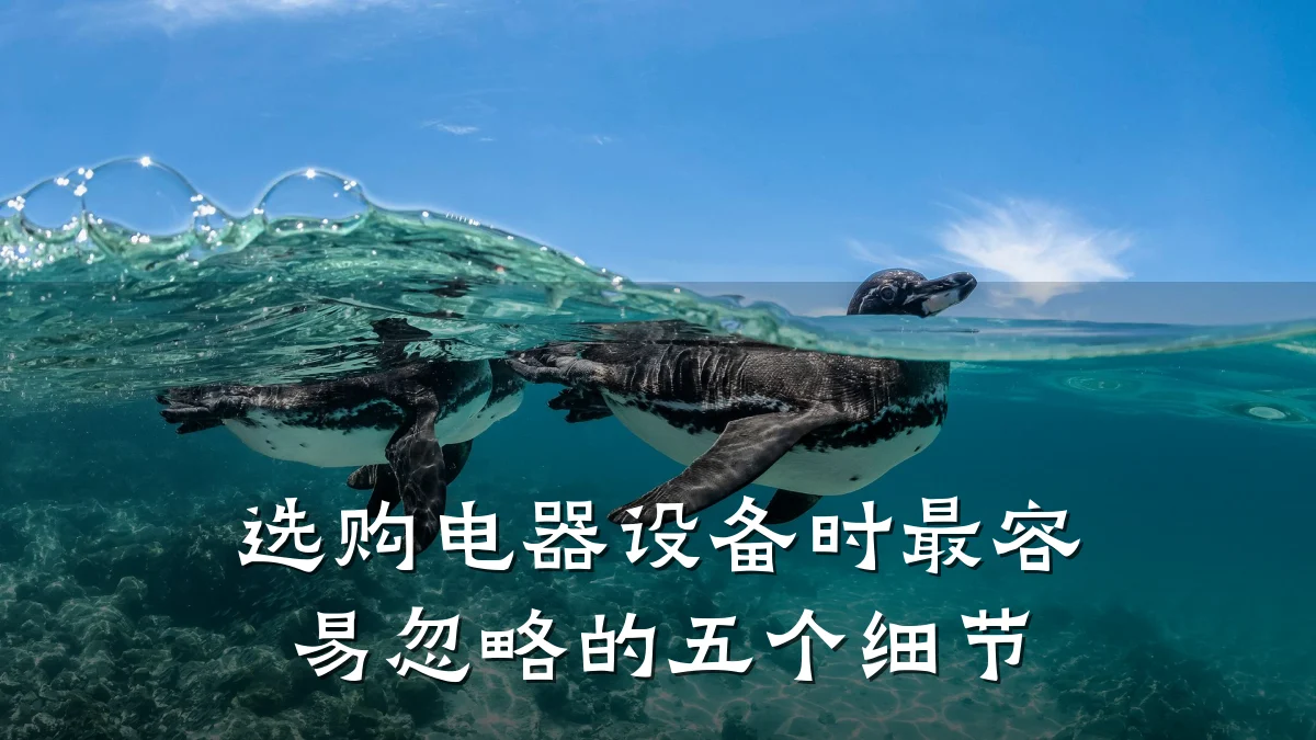 选购电器设备时最容易忽略的五个细节