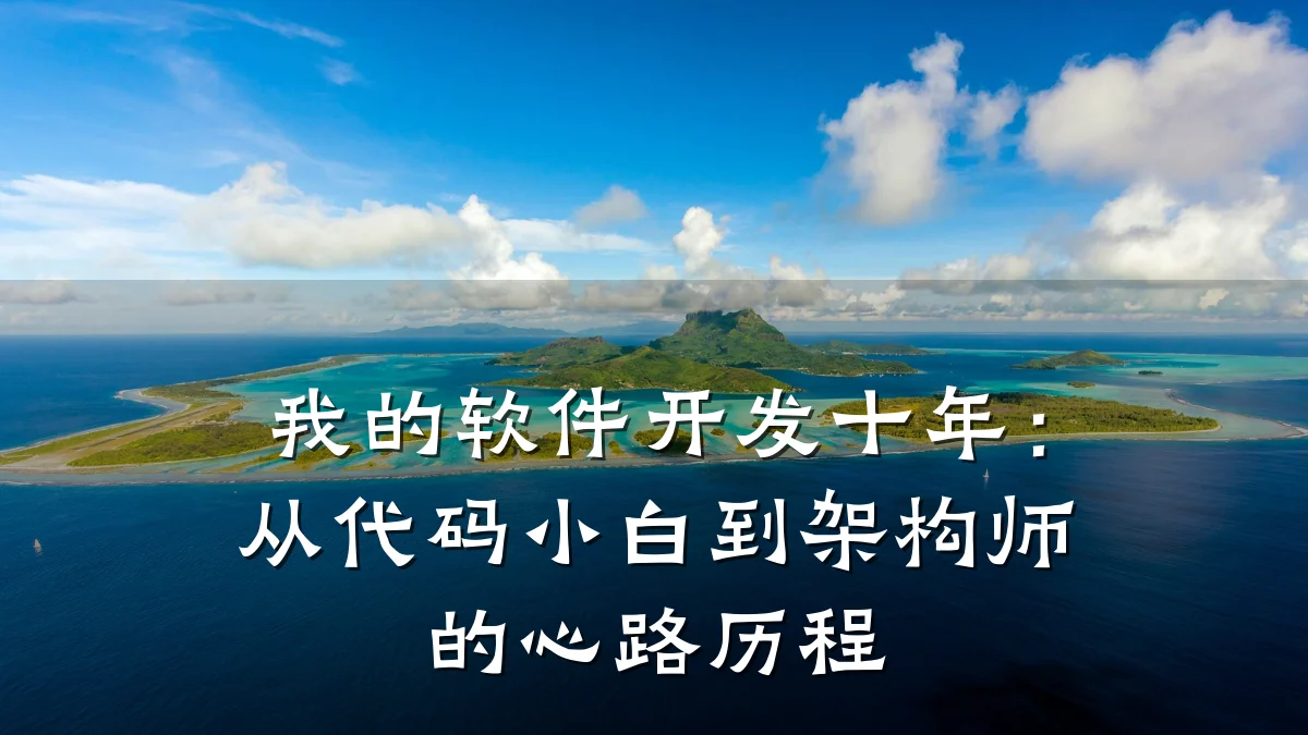 我的软件开发十年：从代码小白到架构师的心路历程